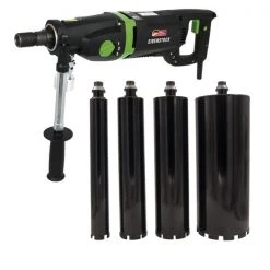 Eibenstock Carotteuse Béton 10.093.31A2 Carotteuse ETN 162/3 2200 W - Jusqu'à 162 Mm Dans Du Béton Avec Des Forets à Paroi Mince 41/61/81/130