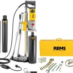 Rems Carotteuse Béton 180028 R220 Picus S3 Set 62-82-132 Foret Diamanté Titan + Support + 3 Mèches Gratuites