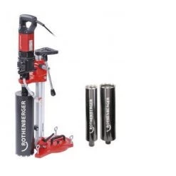 Rothenberger Carotteuse Béton 19073 Rodiacut 150 Support De Forage + Rodiadrill 200 Foret Diamanté + 3 Forets (82,102,132 Mm)