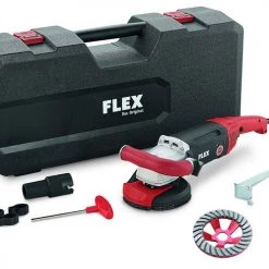 Flex-tools Traitement Des Sols Et Des Murs 408603 LD 18-7 125 R, Kit Turbo-Jet Ponceuse à Béton 125 Mm