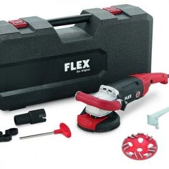 Flex-tools Traitement Des Sols Et Des Murs 408638 LD 18-7 125 R, Kit E-Jet Ponceuse à Béton 125 Mm