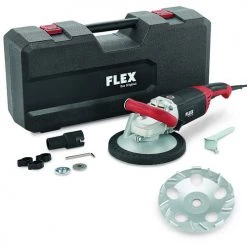 Flex-tools Traitement Des Sols Et Des Murs 418870 LD 24-6 180, Kit Thermo-Jet Ponceuse à Béton 180 Mm