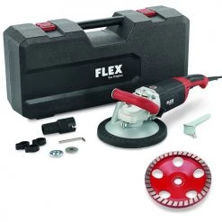 Flex-tools Traitement Des Sols Et Des Murs 420514 LD 24-6 180, Kit Turbo-Jet Ponceuse à Béton 180 Mm