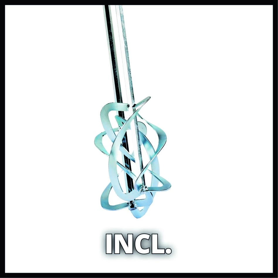 Einhell Malaxeur 4258561 TE-MX 1600-2 CE Mélangeur Double Pour Peinture/mortier 4 Einhell Malaxeur 4258561 TE-MX 1600-2 CE Mélangeur Double Pour Peinture/mortier – Image 2