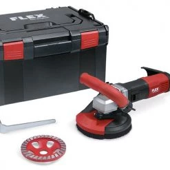 Flex-tools Traitement Des Sols Et Des Murs 504963 LDE 16-8 125 R, Kit Turbo-Jet II Ponceuse à Béton Pour Un Ponçage Sans Poussière 125 Mm