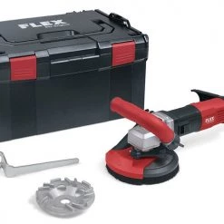 Flex-tools Traitement Des Sols Et Des Murs 504971 LDE 16-8 125 R, TH-Jet Set Ponceuse à Béton Pour Un Ponçage Sans Poussière 125 Mm