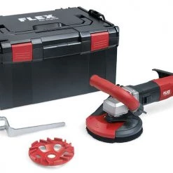 Flex-tools Traitement Des Sols Et Des Murs 504998 LDE 16-8 125 R, Kit E-Jet Ponceuse à Béton Pour Un Ponçage Sans Poussière 125 Mm