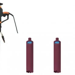 Clipper Carotteuse Béton 70184608658 CDM203 Perceuse à Sec Diamantée 2000 Watt + Perceuse Diamantée 62 + 82 + 132 Mm + Support De Perceuse CDR163