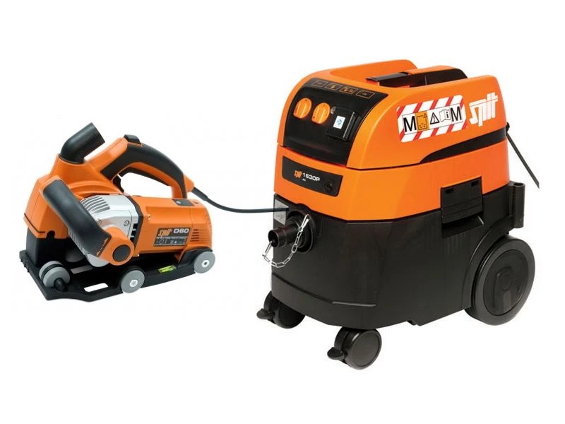 Spit Rainureuse Béton D60 Rainureuse + AC1630PM Aspirateur + 2 Lames De Scie Diamantées 3 Spit Rainureuse Béton D60 Rainureuse + AC1630PM Aspirateur + 2 Lames De Scie Diamantées