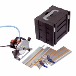 Carat Scie à Main MZMB18APRO TC-1800 Scie à Carreaux Manuelle + Lame Diamantée + 3 X Rail 400 Mm